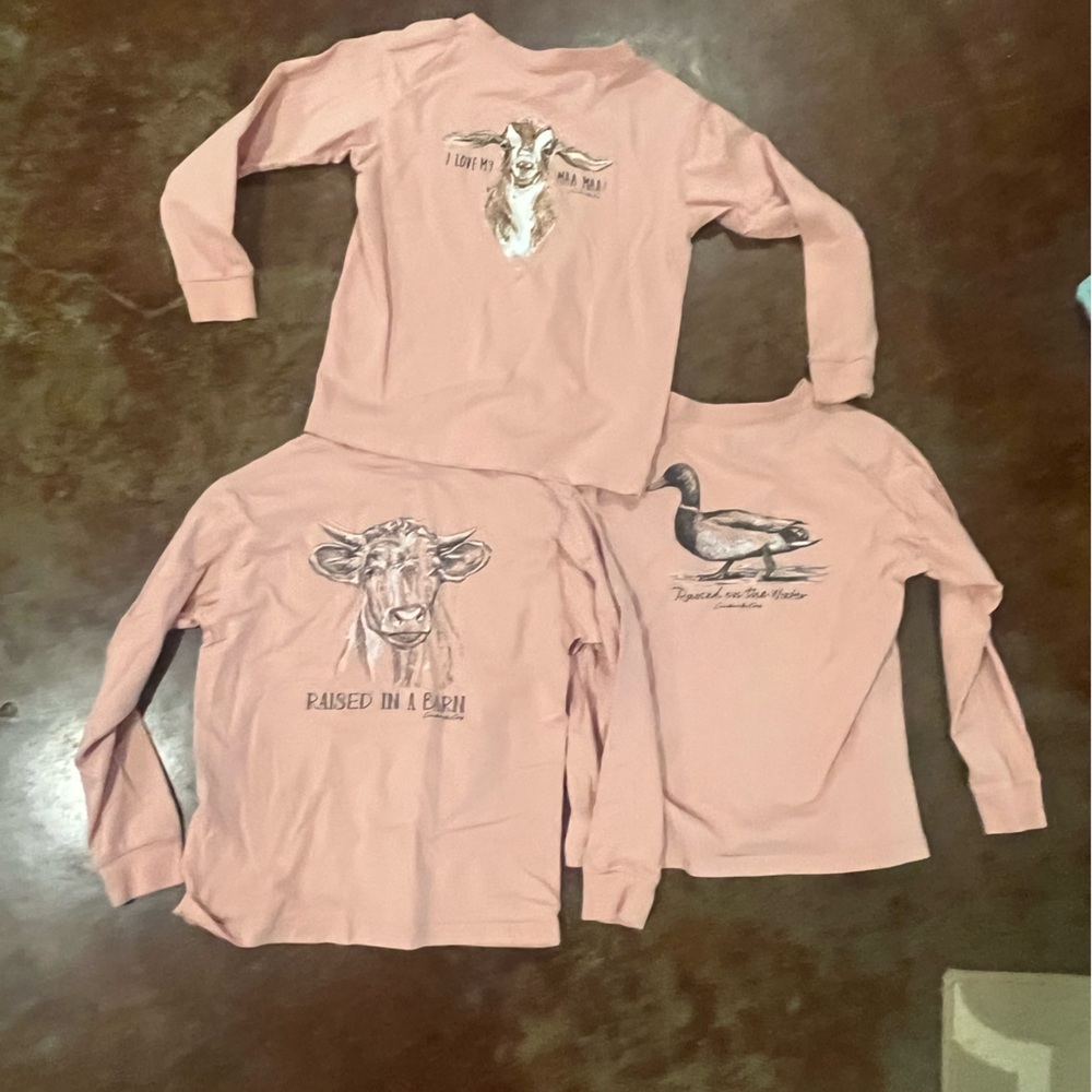 Kid girl medium t-shirts. (Bundle-3 total). In good condition.
